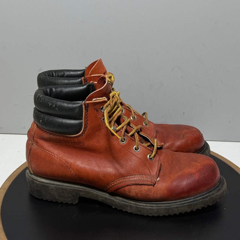 Red Wing Boots Women 9.5 Oro Russet Leather USA Vintage 22094‎ Work Lace Up